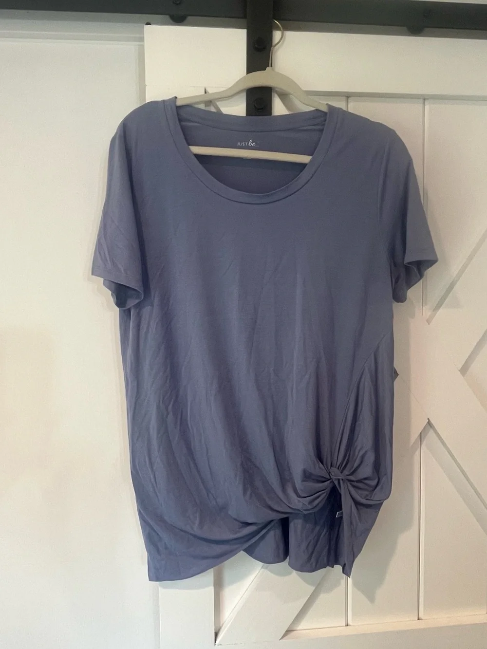 just be blue Side Knot Short Sleeve Tee